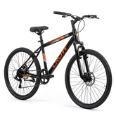 CROW - ATOM 7 Speed Gear Cycle for Boys |26" T Cycle for Boys 12 to 15 Years| Bicycle for Men Adult |MTB with Front Suspension & Dual disc Brakes | Unisex 26" INCH MTB |