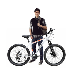 CROW - ATOM PRO 7 Speed Gear Cycle for Boys |29" T Cycle for Boys 12 to 15 Years| Bicycle for Men Adult |MTB with Front Suspension & Dual disc Brakes | Unisex 29" INCH MTB