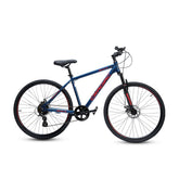 CRADIAC Spark 7 Speed | 18.5 INCH HI-TENSILE Steel Frame | 700C T Hybrid Bike | Front Suspension | Dual DISC