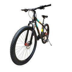 CROW - Legend LITE 21 Speed| 6061 Alloy Cycle 27.5T 21 Speed Gear Bicycle for Men with Front Lockout Suspension & Dual Disc Brake Mountain Bike | Ideal for 15+ Years, Unisex, Frame Size : 18 inch