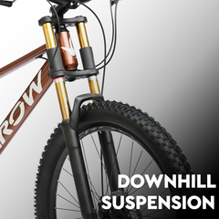 CROW Dominator PRO Single Speed Mountain Bike for Boys | 15.5 Inch Frame | 27.5T Wheels | Double Crown Suspension | Jak Dual Disc | Stunt Cycle | Bicycle for Adults | Cycle for Boys