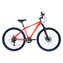 CROW - FIRE STORM 7 Speed Gear Cycle for Boys |27.5" T Cycle for Boys 12 to 15 Years| Bicycle for Men Adult |MTB with Front Suspension & Dual disc Brakes | Unisex 26" INCH MTB