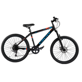 CROW Globetrotter 7 Speed MTB, 29 Inch Steel Geared High Performance Mountain Cycle for Men with Front Suspension & Dual disc Brakes | Ideal for 12+ Years, Unisex, Frame Size - 18.5 Inch