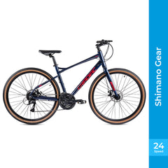 CRADIAC - Concept | 24 Speed Geared Gravel Bike | 700 * 47C Gravel Cycle| Alloy Rigid Fork | 18.5" Inch Frame | Disc Brakes | Aluminium Alloy Frame | for 14+ Years Men/Boys/Girls