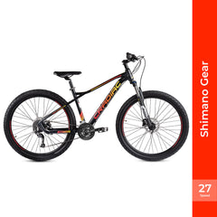 CRADIAC - Storm | 27 Speed Gear Mountain Bike | Zoom MASERA Lockout Suspension | 27.5" Inch MTB Cycle| Hydraulic Disc Brake | Aluminium Alloy Frame | for 15+ Years Men/Boys/Girls/Women