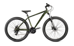 CRADIAC Alpha Lite 21 Speed Aluminium Alloy Cycle 29 T 21 Speed Gear Bicycle For Men With Front Lockout Suspension & Dual Disc Brake Mountain Bike | Ideal For 15+ Years, Unisex, 18 Inch, Militorygreen