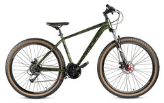CRADIAC Alpha PRO 21 Speed Aluminium Alloy Cycle 27.5 T 21 Speed Gear Bicycle for Men with Front Zoom Lockout Suspension & Dual Disc Brake Mountain Bike | Ideal for 15+ Years, Unisex, Frame Size : 18 inch