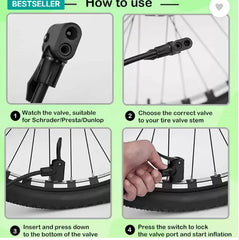 AJRO DEAL Double Action, Bicycle, Ball Pump, Portable Air Pump, pumper for cycle Ball, Balloon, Basketball Pump, Bicycle, Football Pump, Motorcycle, Volleyball Pump,