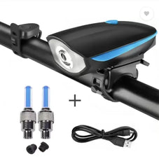 Bicycle Front Light USB Rechargeable Bicycle Light Combo