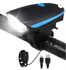Bicycle Front Light USB Rechargeable Bicycle Light Combo