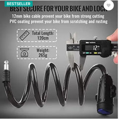 Bicycle Lock Cable with Mounting Bracket