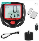 Strauss Computer Odometer with LCD Display|Auto Sleep & Wake up Mode Wired Cyclocomputer