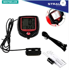 Strauss Computer Odometer with LCD Display|Auto Sleep & Wake up Mode Wired Cyclocomputer