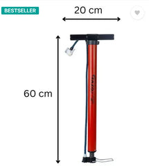 EAZO Multipurpose (for cars, balls, bikes, scooter etc) Cycle Bicycle Pump (Multicolor)