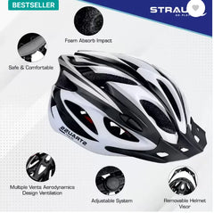 Strauss Adjustable Cycling Helmet (White)