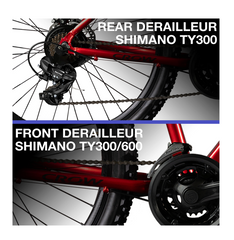 CROW Rogue LITE 29 T Bicycle for Men Adult | Alloy Frame Cycle | 21 Speed Cycle with Disc Brake | 21 Gear Shimano Gear | Bicycle for Boys 12 to 15 Years | Gear Cycles for Boys | Cycle for Adults | Suspension Fork