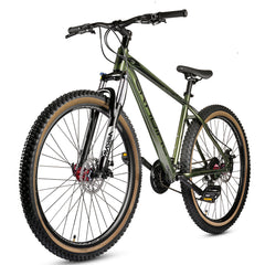 CRADIAC Alpha PRO 21 Speed Aluminium Alloy Cycle 27.5 T 21 Speed Gear Bicycle for Men with Front Zoom Lockout Suspension & Dual Disc Brake Mountain Bike | Ideal for 15+ Years, Unisex, Frame Size : 18 inch
