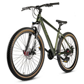 CRADIAC Alpha PRO GEN 2-21 Speed 6061 Alloy Cycle 29 T 21 Speed Gear Bicycle For Men With Front Zoom Lockout Suspension & Dual Disc Brake Mountain Bike | 15+ Years, Unisex, 18 Inch, Militorygreen