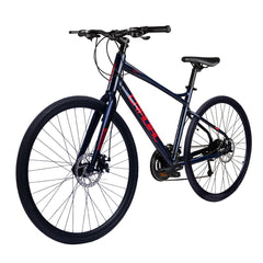 CRADIAC - Concept | 24 Speed Gear Hybrid Cycle | 700 * 35 C Bike | Rigid Fork | Aluminium Alloy Frame | 700 * 35C Nylon Tires | Dual DISC Brakes | Ideal for 15+ Years Men/Boys/Girls