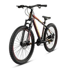 Cradiac Rooster LITE 21 Speed 6061 Alloy MTB Cycle 29 T 21 Speed Gear Bicycle for Men with Front Suspension & Dual Disc Brake Mountain Bike | Ideal for 15+ Years, Unisex, Frame Size : 18 inch, Black