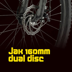 CRADIAC Spark 21 Speed | 18.5 INCH HI-TENSILE Steel Frame | 700C T Hybrid Bike | Front Suspension | Dual DISC