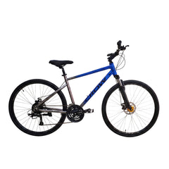 CROW - RAPIDE LITE 21 Speed Gear Cycle for Boys | Aluminium Frame Hybrid Cycle 21 Geared Bicycle for Men with Suspension & Dual Disc Brake Hybrid Bike | for 15+ Years, Unisex Bicycle for Adults