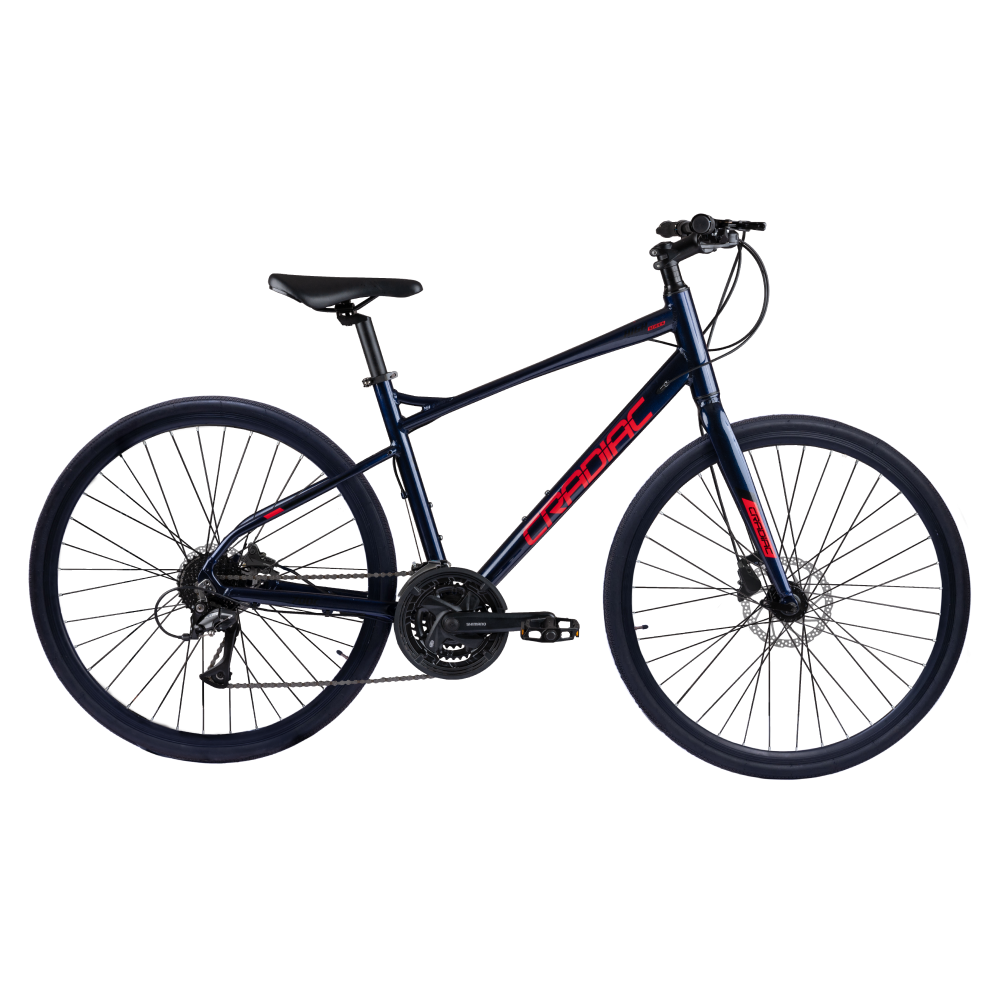 CRADIAC - Concept X | 24 Speed Gear Hybrid Cycle | 700 * 35 C Bike | Rigid Fork | Aluminium Alloy Frame | 700 * 35C Nylon Tires | Shimano hydraulic Dual DISC Brakes | Ideal for 15+ Years Men/Boys/Girls
