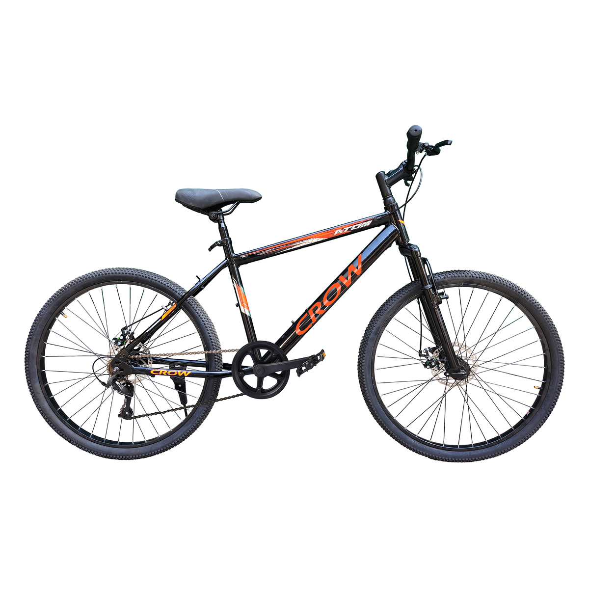CROW - ATOM 7 Speed Gear Cycle for Boys |29" T Cycle for Boys 12 to 15 Years| Bicycle for Men Adult |MTB with Front Suspension & Dual disc Brakes | Unisex 29" INCH MTB |