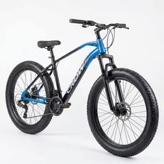 CROW Black Ninja Fat | 21 Speed Geared MTB Cycle| 26" Inch Mountain Bike | 26 * 300 Fat Tires | DISC Brakes | Suspension Fork | Hitensile Steel Frame | for 15+ Years Men/Boys/Girls,