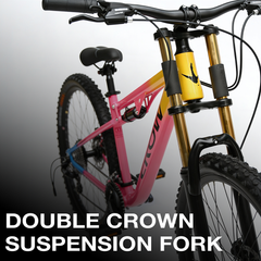 CROW ROOKIE PRO 24 Speed | Dual Suspension gear cycle | SHIMANO CASETTE | 27.5" Mountain Bicycle for Men with Down Hill Suspension Fork | Jak Dual disc Brakes | 24 Speed Gear Cycle for Boys with 5.4 to 5.8FT