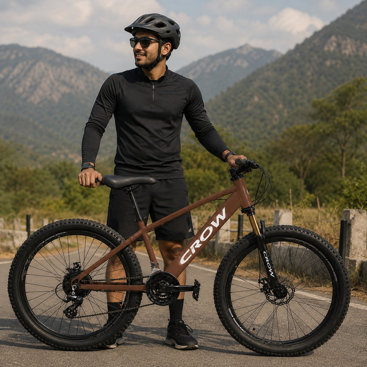 CROW Dominator 21 Speed Cycle for Boys | 15.5 INCH Frame | 27.5T Mountain Bike | Double Crown Suspension | Jak Dual DISC | Stunt Cycle | Bicycle for Adults |Cycle for Boys 12 to 15 Years.