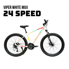 CROW - Viper MAX 24 Speed Aluminium Cycle 27.5T 24 Geared Bicycle for Men with Front Zoom Lockout Suspension & Jak Dual Disc Brake Mountain Bike | Ideal for 14+ Years, Unisex.