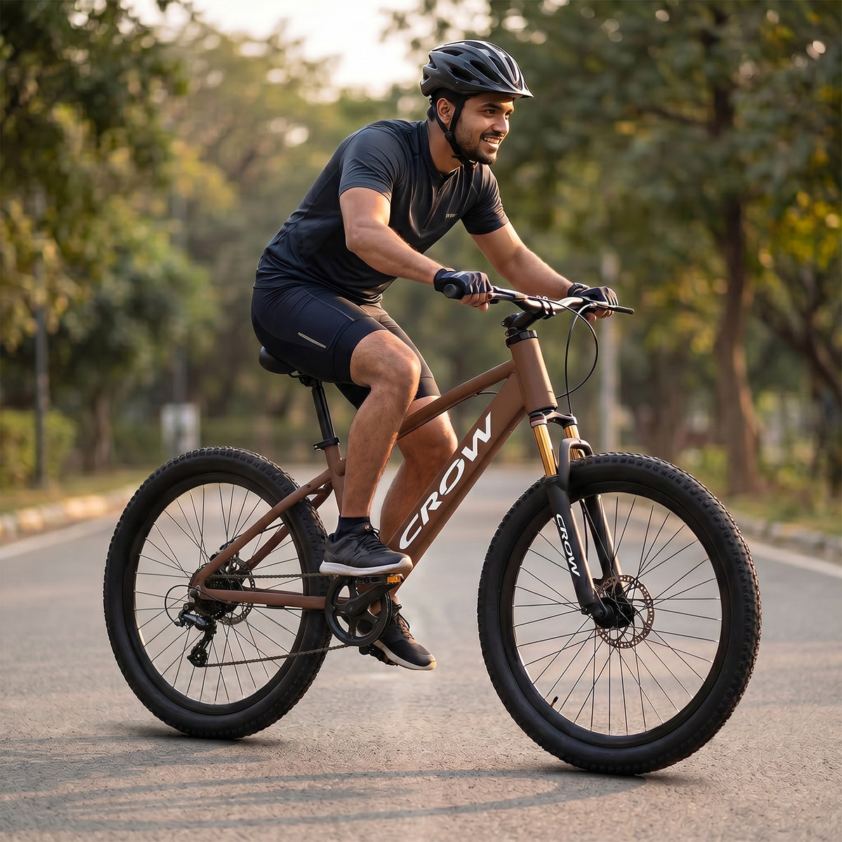 CROW Dominator 7 Speed Cycle for Boys | 15.5 INCH Frame | 27.5T Mountain Bike | Double Crown Suspension | Jak Dual DISC | Stunt Cycle | Bicycle for Adults |Cycle for Boys 12 to 15 Years.