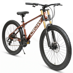 CROW Dominator PRO 21 Speed Mountain Bike for Boys | 15.5 Inch Frame | 26T Wheels | Double Crown Suspension | Jak Dual Disc | Stunt Cycle | Bicycle for Adults | Cycle for Boys