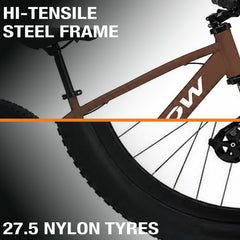 CROW Dominator Single Speed Cycle for Boys | 15.5 INCH Frame | 27.5T Mountain Bike | Double Crown Suspension | Jak Dual DISC | Stunt Cycle | Bicycle for Adults |Cycle for Boys 12 to 15 Years.