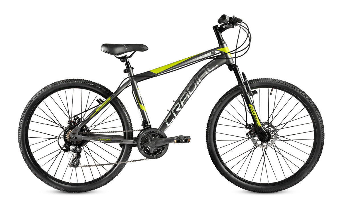 CRADIAC Hustler X7 21 Speed High Performance Mountain Cycle for Men with Front Suspension & Dual disc Brakes, 29T Inch Tire, Steel Frame MTB | Ideal for 14+ Years, Unisex, Frame Size - 18.5 Inch