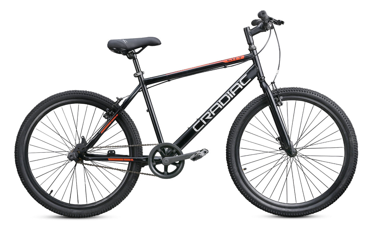 CRADIAC - City Single Speed Cycle | 26" Inch City Bike | Rigid Fork| 18.5 Inch High Performance hitensile Steel Frame |Front Tyre with QR | Ideal for 12+ Years Boys/Men/Girls