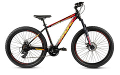 Cradiac Rooster LITE 21 Speed 6061 Alloy MTB Cycle 29 T 21 Speed Gear Bicycle for Men with Front Suspension & Dual Disc Brake Mountain Bike | Ideal for 15+ Years, Unisex, Frame Size : 18 inch, Black