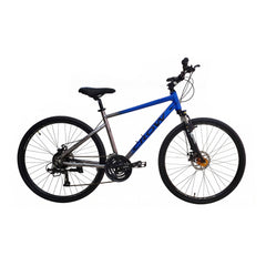 CROW - RAPIDE MAX 21 Speed Aluminium Hybrid Cycle 21 Geared Bicycle for Men with Zoom Lockout Suspension & JAK Dual Disc Brake Hybrid Bike | for 15+ Years, Unisex Cycle for Boys