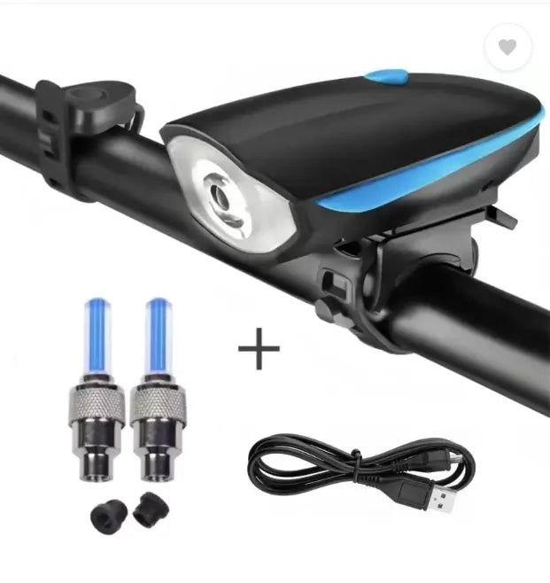 Bicycle Front Light USB Rechargeable Bicycle Light Combo
