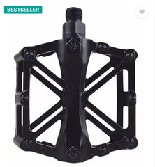 Aluminium Alloy MTB Cycle Road Bicycle Flat Pedal  (Black)
