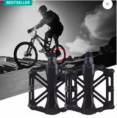 Aluminium Alloy MTB Cycle Road Bicycle Flat Pedal  (Black)
