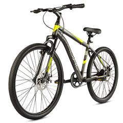 CRADIAC Hustler Single Speed 26 inch High Performance Mountain Cycle for Men with Front Suspension & Dual disc Brakes | Ideal for 12+ Years, Unisex, Frame Size - 18.5 Inch