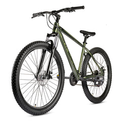 CRADIAC Alpha Lite 21 Speed Aluminium Alloy Cycle 29 T 21 Speed Gear Bicycle For Men With Front Lockout Suspension & Dual Disc Brake Mountain Bike | Ideal For 15+ Years, Unisex, 18 Inch, Militorygreen