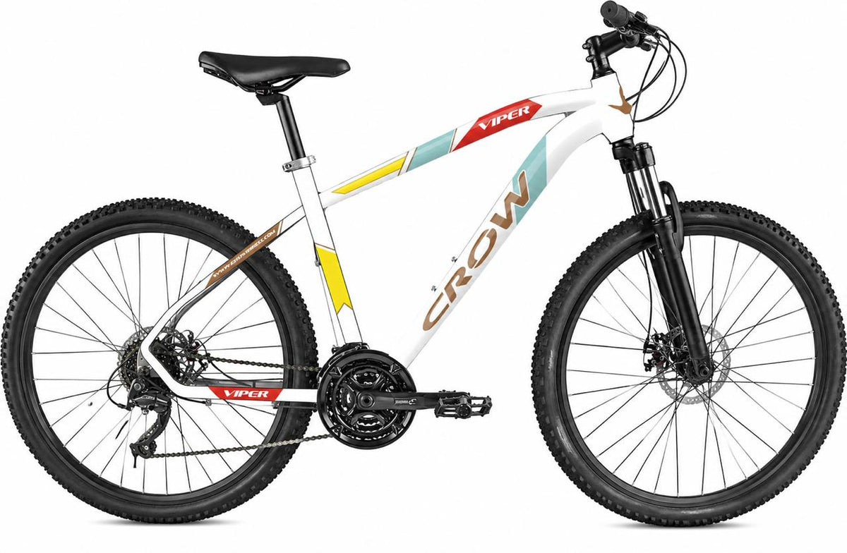 CROW - Viper 24 Speed Aluminium Alloy Cycle 29 T 24 Geared Bicycle for Men with Front Zoom Lockout Suspension & Jak Dual Disc Brake Mountain Bike